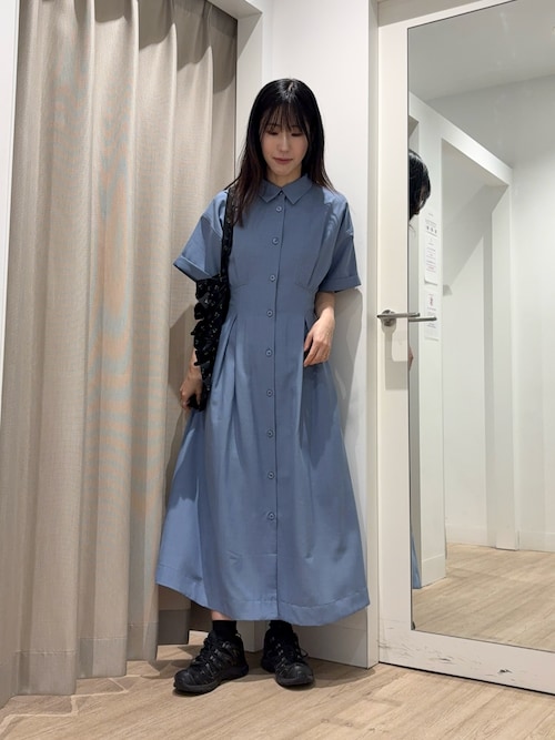 セール】『UR TECH DRYLUXE』リネンライクワンピース（ワンピース
