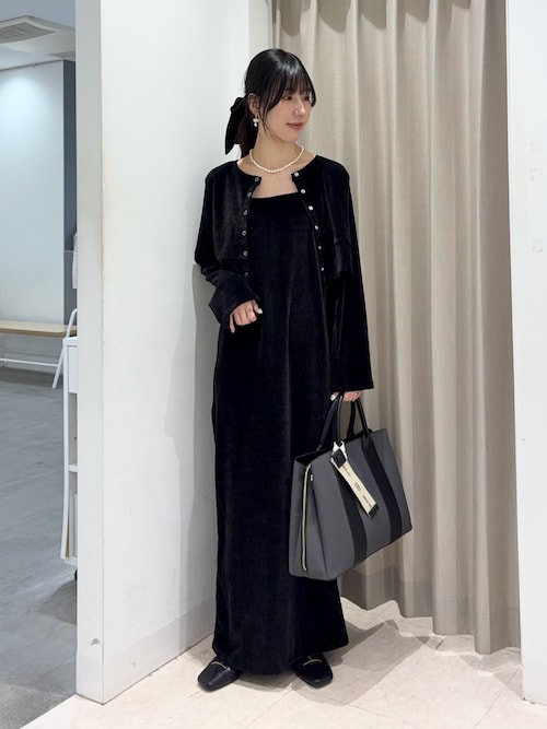 2Pベロアアンサンブルワンピース（ワンピース）｜SENSE OF PLACE by