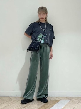 「NIRVANA（ニルヴァーナ）のアイテム」を使った、wakaさん（レディース・162cm）の夏コーディネート