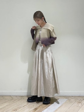 「SENSE OF PLACE by URBAN RESEARCH（センスオブプレイスバイアーバンリサーチ）の『消臭』サイドゴアボリュームソールブーツ（ブーツ）」を使った、wakaさん（レディース・162cm）の秋コーディネート