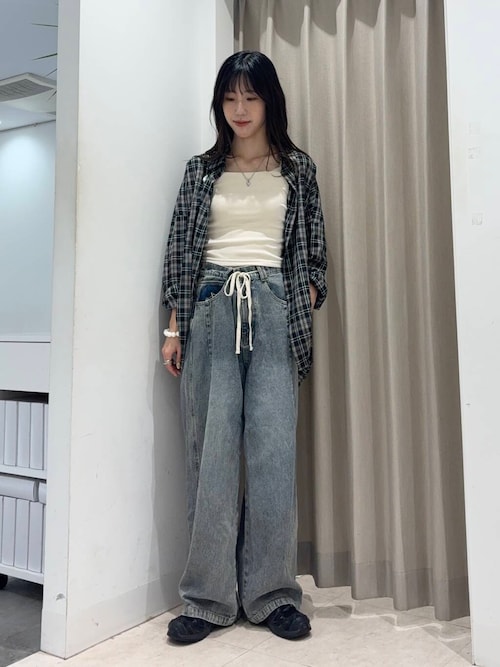 『2サイズ展開』ドローストリングデニム