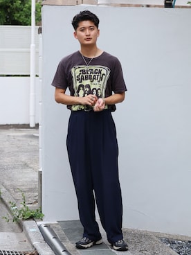 「アイテム（リング）」を使った、Sasaki Daisukeさん（メンズ・175cm・20代）の夏コーディネート