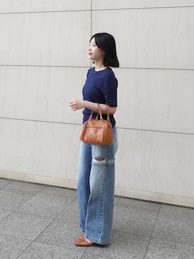「GAP（ギャップ）のアイテム（トップス）」を使った、tamakiさん（レディース・153cm）の夏コーディネート