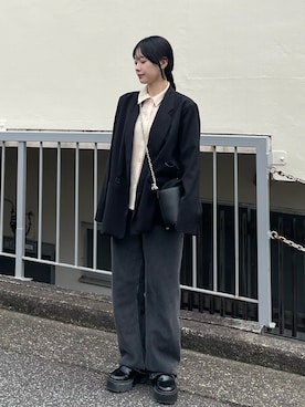 「アイテム（ジャケット/アウター）」を使った、tamakiさん（骨格ストレート・レディース・153cm）の秋コーディネート