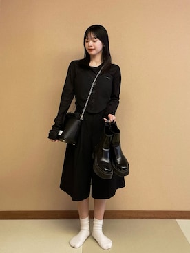 「SORIN（ソリン　）のTR Tropical Heart Bustier（キャミソール）」を使った、tamakiさん（レディース・153cm・20代）の秋コーディネート