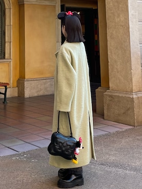 「アイテム（ステンカラーコート）」を使った、tamakiさん（レディース・153cm）の秋コーディネート