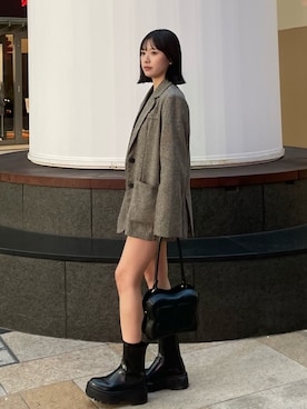 「H&M（エイチ・アンド・エム）のアイテム（シューズ）」を使った、tamakiさん（レディース・153cm）の秋コーディネート