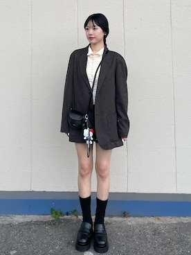 「アイテム（レッグウェア）」を使った、tamakiさん（レディース・153cm）の秋コーディネート