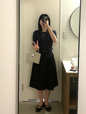 「アイテム（パンプス）」を使った、tamakiさん（レディース・153cm）の夏コーディネート