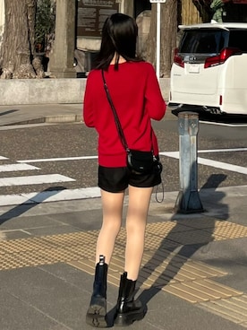 「厚底ブーツ」｜tamakiさん（レディース・153cm）の秋コーディネート