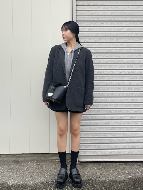 Hood knit zip up / フードニットジップアップ（パーカー）｜Lutim by