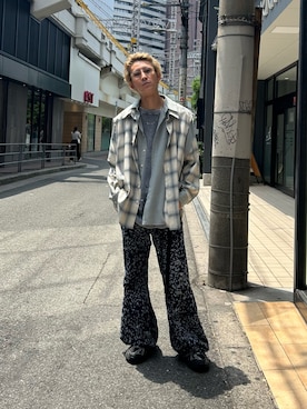 「amok（アモク）のアイテム」を使った、そーふぃさん（メンズ・170cm）の夏コーディネート