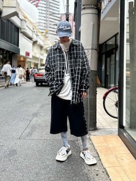 「AFB（エーエフビー）のアイテム」を使った、そーふぃさん（メンズ・170cm）の春コーディネート