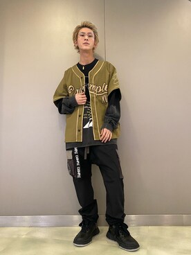 「ROYAL FLASH（ロイヤルフラッシュ）のアイテム（スウェット）」を使った、そーふぃさん（メンズ・170cm）の春コーディネート