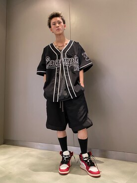 「EXAMPLE（エグザンプル）のアイテム」を使った、そーふぃさん（メンズ・170cm）の夏コーディネート
