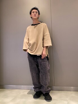 「ISAMU KATAYAMA BACKLASH（イサムカタヤマバックラッシュ）のアイテム（トップス）」を使った、そーふぃさん（メンズ・170cm）の春コーディネート