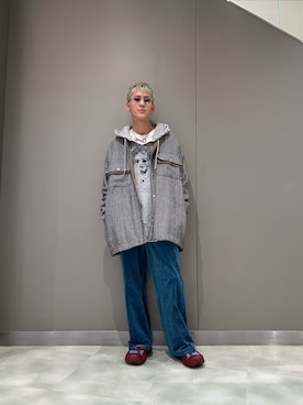 「ROYAL FLASH（ロイヤルフラッシュ）のアイテム（その他アウター）」を使った、そーふぃさん（メンズ・170cm）の冬コーディネート
