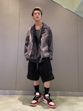 「ISAMU KATAYAMA BACKLASH（イサムカタヤマバックラッシュ）のアイテム（ジャケット/アウター）」を使った、そーふぃさん（メンズ・170cm）の夏コーディネート