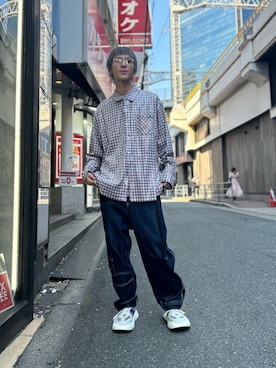 「AFB（エーエフビー）のアイテム」を使った、そーふぃさん（メンズ・170cm）の夏コーディネート
