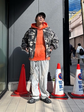 「アイテム（MA-1）」を使った、そーふぃさん（メンズ・170cm）の秋コーディネート