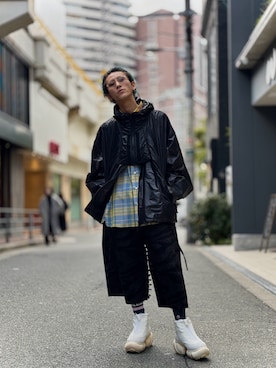 「grounds（グラウンズ）のアイテム」を使った、そーふぃさん（メンズ・170cm）の春コーディネート