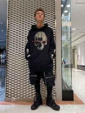 「A.Fのアイテム」を使った、そーふぃさん（メンズ・170cm）の冬コーディネート