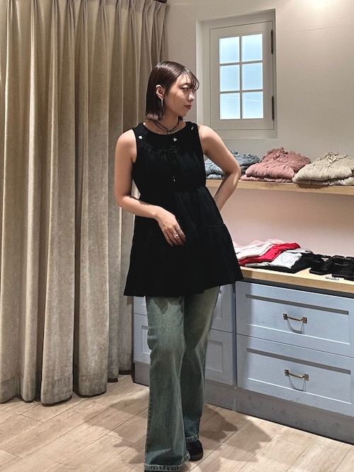 mline ストレッチフレアデニム サイズ展開あり】[mline]ストレッチフレアデニム | mystic
