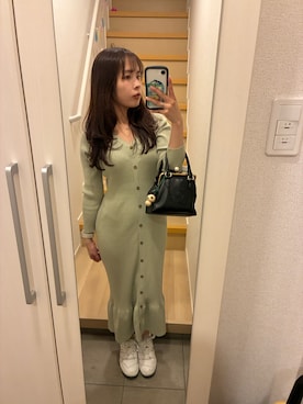「MARY QUANT（マリークワント）のアイテム」を使った、ninaさん（レディース・154cm）の春コーディネート