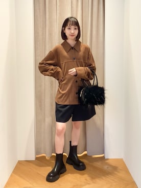 「EMMEL REFINES（エメルリファインズ）のアイテム」を使った、笹原(sasahara)さん（レディース・153cm）の夏コーディネート