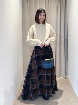 「FABIO RUSCONI（ファビオルスコーニ）のアイテム」を使った、笹原(sasahara)さん（レディース・153cm）の秋コーディネート