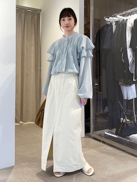 「EMMEL REFINES（エメルリファインズ）のアイテム」を使った、笹原(sasahara)さん（レディース・153cm）の冬コーディネート