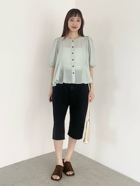笹原(sasahara)さん(レディース・153cm)の夏コーディネート
