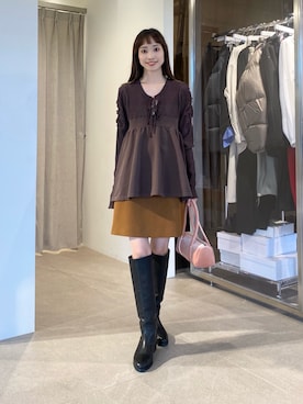 「EMMEL REFINES」｜笹原(sasahara)さん（レディース・153cm）の秋コーディネート