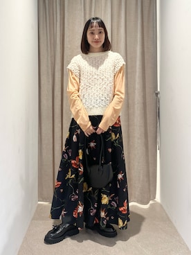 「FABIO RUSCONI（ファビオルスコーニ）のアイテム」を使った、笹原(sasahara)さん（レディース・153cm）の秋コーディネート