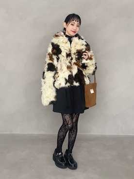 「アイテム（タイツ/ストッキング）」を使った、笹原(sasahara)さん（レディース・153cm）の秋コーディネート