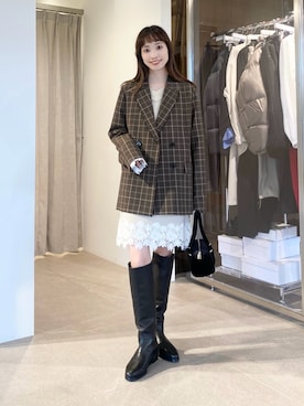 笹原(sasahara)さん(レディース・153cm)の秋コーディネート