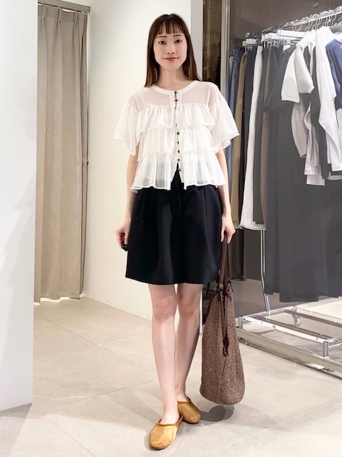 UNITED ARROWS EMMEL REFINES 新品 ショートパンツ EMMEL REFINES＞EM 2タック コクーン ショートパンツ（スラックス