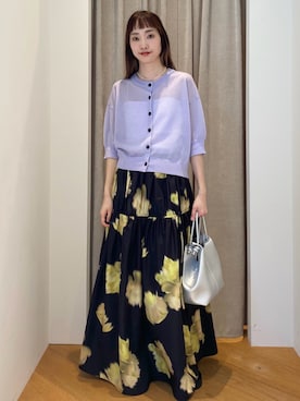 「EMMEL REFINES（エメルリファインズ）のアイテム（トップス）」を使った、笹原(sasahara)さん（レディース・153cm）の春コーディネート