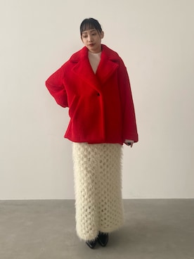 「アイテム（チェスターコート）」を使った、笹原(sasahara)さん（レディース・153cm）の秋コーディネート