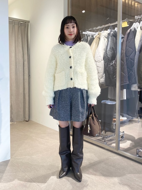 EMMEL REFINES EM ノットツイードライク ショートパンツ EMMEL REFINES＞EM ノットツイードライク ショートパンツ（スラックス