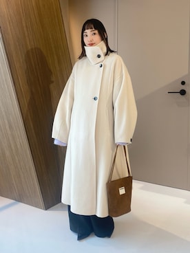 「アイテム（スラックス）」を使った、笹原(sasahara)さん（レディース・153cm）の秋コーディネート