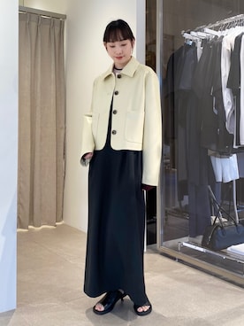 「EMMEL REFINES（エメルリファインズ）のアイテム」を使った、笹原(sasahara)さん（レディース・153cm）の冬コーディネート