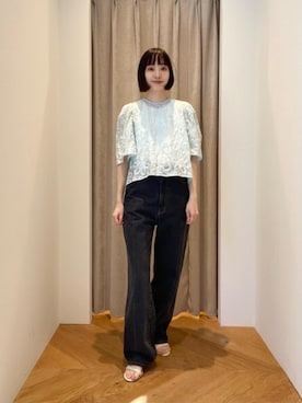 「EMMEL REFINES（エメルリファインズ）のアイテム」を使った、笹原(sasahara)さん（レディース・153cm）の夏コーディネート