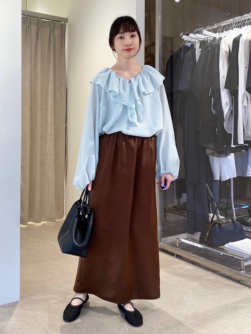 セール】＜EMMEL REFINES＞EM ワッシャーVTG イージーサテンスカート