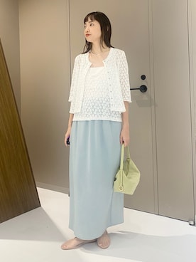 「EMMEL REFINES（エメルリファインズ）のアイテム」を使った、笹原(sasahara)さん（レディース・153cm）の冬コーディネート