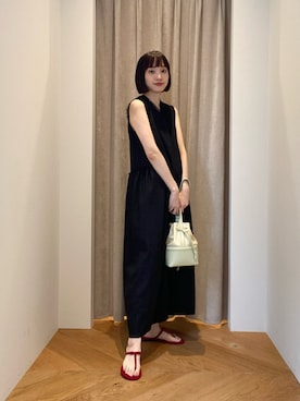 「150cm台コーデ」｜「アイテム（ワンピース/ドレス）」を使った、笹原(sasahara)さん（レディース・153cm）の夏コーディネート