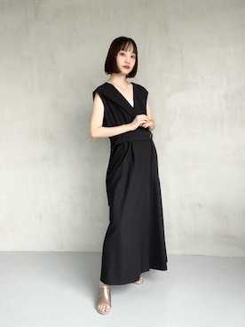「EMMEL REFINES（エメルリファインズ）のアイテム」を使った、笹原(sasahara)さん（レディース・153cm）の夏コーディネート
