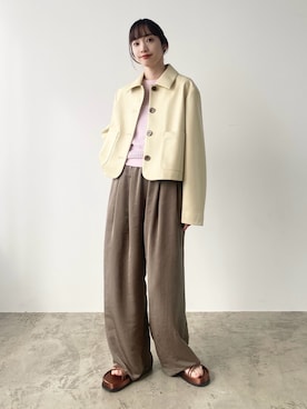 笹原(sasahara)さん(レディース・153cm)の春コーディネート