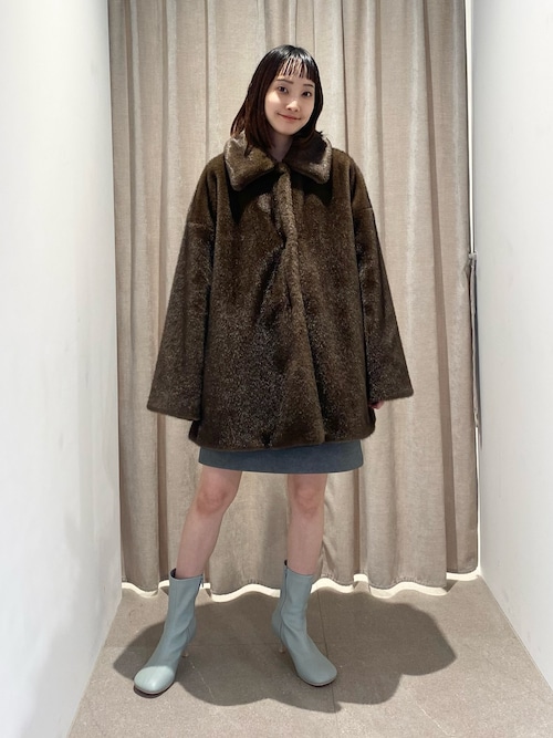 セール】＜EMMEL REFINES＞EM フェイクファー ミディアム コート