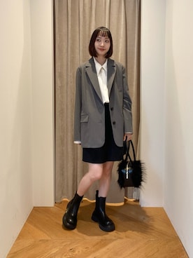 「アイテム（スラックス）」を使った、笹原(sasahara)さん（レディース・153cm）の夏コーディネート